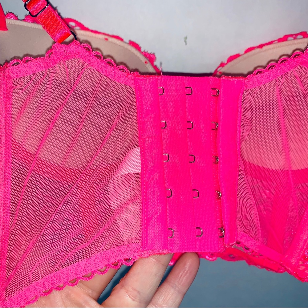 Victoria’s Secret Lace Pink Bustier Bra - Picture 8 of 8